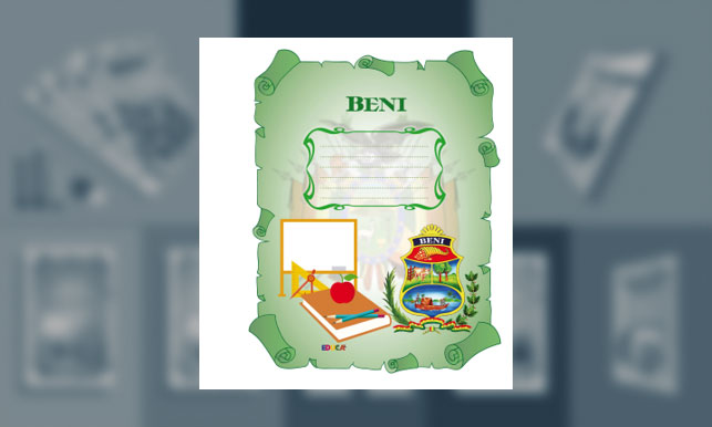 Carátula del Departamento del Beni (tamaño carpeta)