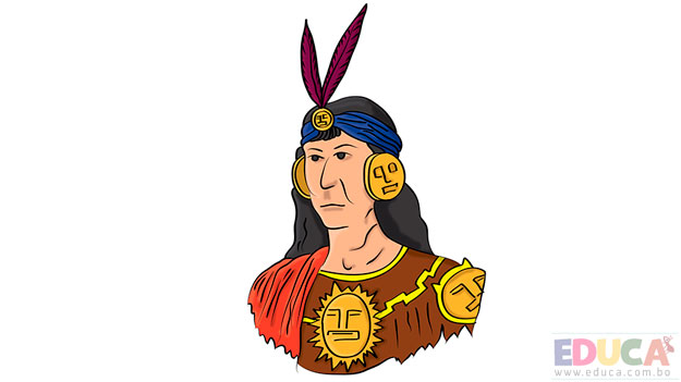 Dibujo de Inca a colores