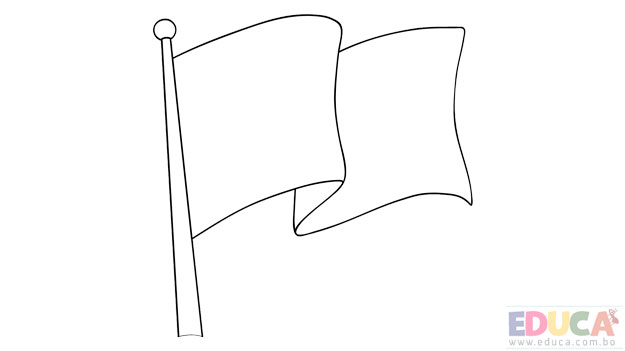 Dibujo de bandera de Beni para colorear - educa.com.bo