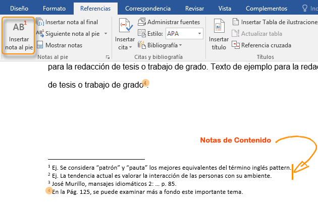 Impresión y formato a una Tesis o Trabajo de Grado - Tipos de notas disponibles - Educa.com.bo
