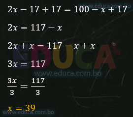 Solución - Ejercicio 84-15 - Problemas sobre ecuaciones enteras de primer grado con una incógnita - Algebra de Baldor