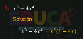 Solución - Ejercicio 89-5 - Descomposición factorial - Algebra de Baldor