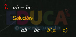 Solución - Ejercicio 89-7 - Descomposición factorial - Algebra de Baldor