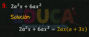 Solución - Ejercicio 89-9 - Descomposición factorial - Algebra de Baldor