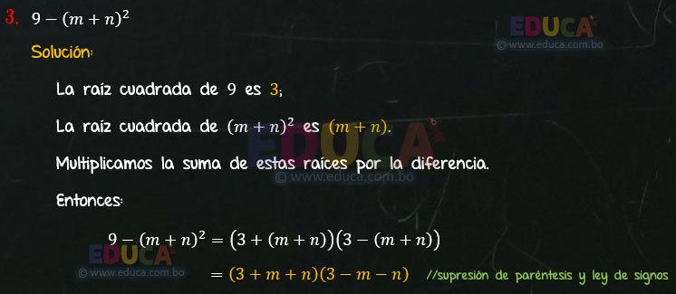 Solución - Ejercicio 94-3 - Descomposición factorial - Algebra de Baldor
