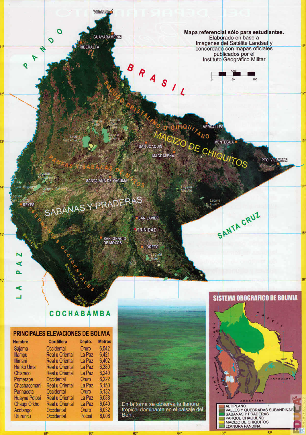 Mapas de Bolivia y Láminas | Historia, Literatura, Educación de Bolivia