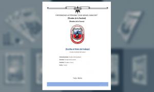 Carátula, Universidad Autónoma "Juan Misael Saracho" (UAJMS) 2