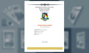 Carátula, Universidad Pública de El Alto (UPEA) 2