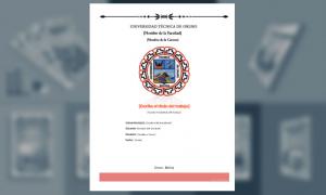 Carátula, Universidad Técnica de Oruro (UTO) 2