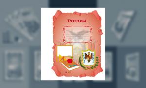 Carátula del Departamento de Potosí (tamaño carpeta)