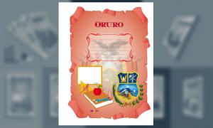 Carátula del Departamento de Oruro (tamaño carta)