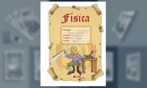 Carátula para Física (tamaño carta)