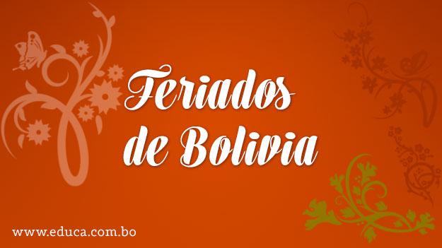 Tema: Feriados de Bolivia - www.educa.com.bo