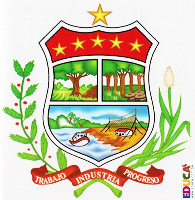 Escudo de Pando - Cobija jardín amazónico