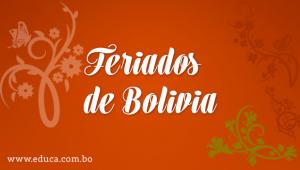 Tema: Feriados de Bolivia - www.educa.com.bo