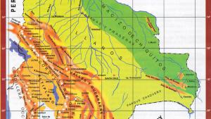 Mapa Orográfico de Bolivia - Mapas de Bolivia