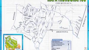 Mapa hidrográfico del Departamento de Tarija - Mapas de Bolivia