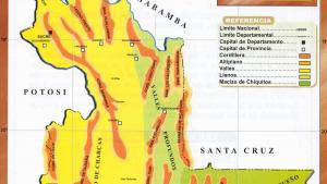 Mapa Orográfico del Departamento de Chuquisaca - Mapas de Bolivia