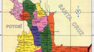 Mapa Político Departamento de Chuquisaca Bolivia - Mapas de Bolivia