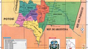 Mapa Político del Departamento de Tarija - Mapas de Bolivia